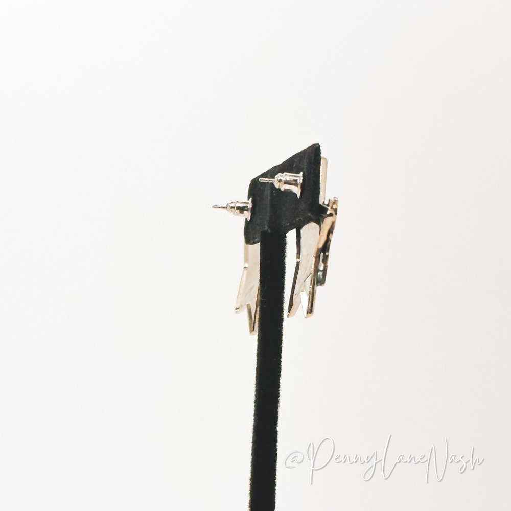 Vintage Star with Cowboy Hat Push Back Earrings - Picture 4 of 6